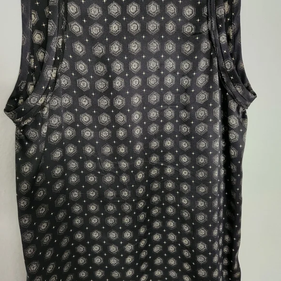 Joie silk patterned black sleeveless top size xs - Picture 4 of 5